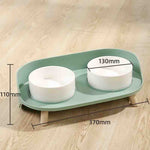 Cat/Dog Dual Feeding Bowl Nonslip Ceramic