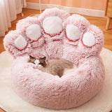 Fluffy Soft Paw Bed Long Plush  Washable