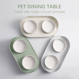 Cat/Dog Dual Feeding Bowl Nonslip Ceramic