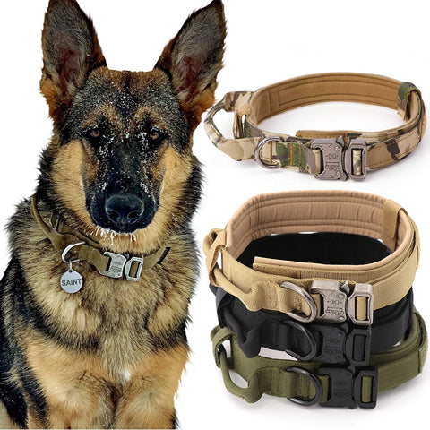 Adjustable Tactical Dog Collar And Leash Set