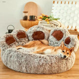 Fluffy Soft Paw Bed Long Plush  Washable