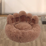 Fluffy Soft Paw Bed Long Plush  Washable