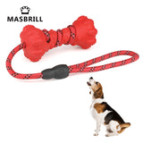 Toy Rubber Dumbbell Chew Toy