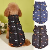 Windproof  Pet Dog Coat Zipper Jacket